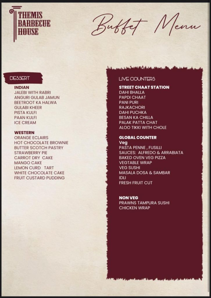 Buffet Menu